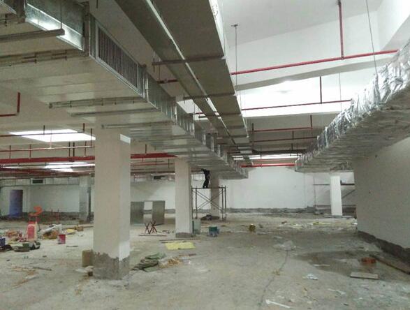 贛州九天禦景地下室通風安裝案例